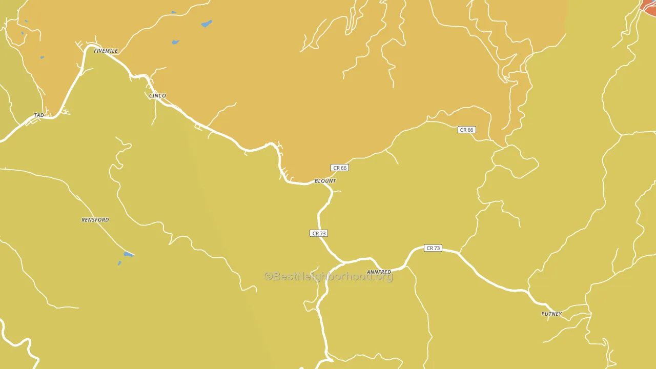 25025, WV block-group voter-turnout map