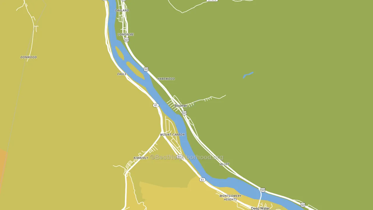 25031, WV block-group voter-turnout map