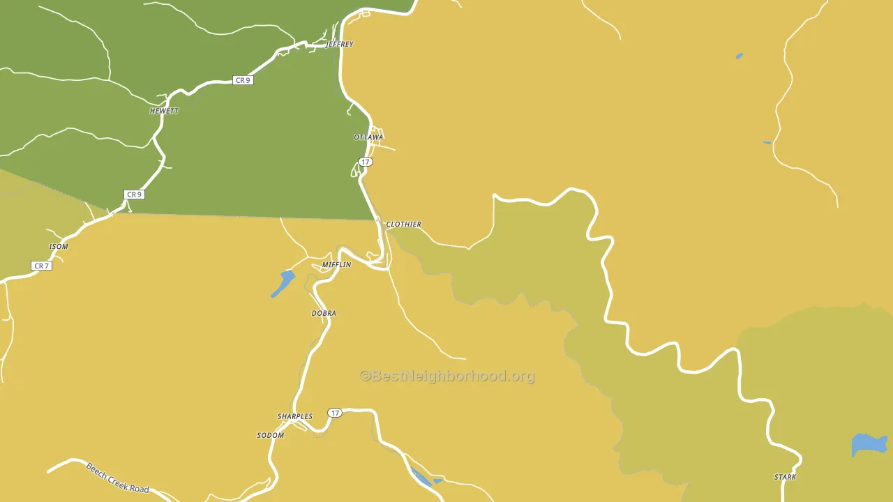 25047, WV block-group voter-turnout map