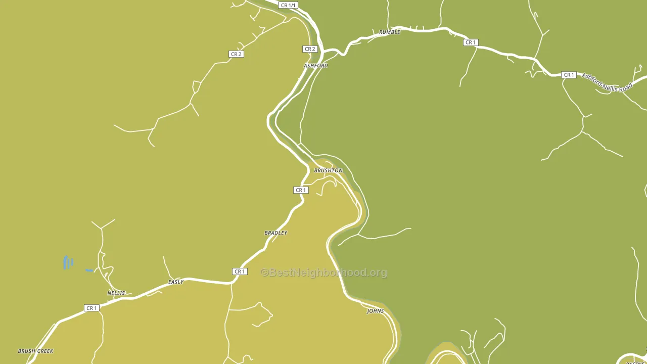 25051, WV block-group voter-turnout map