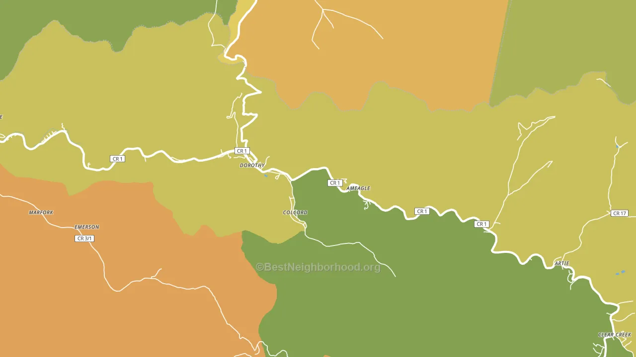 25060, WV block-group voter-turnout map