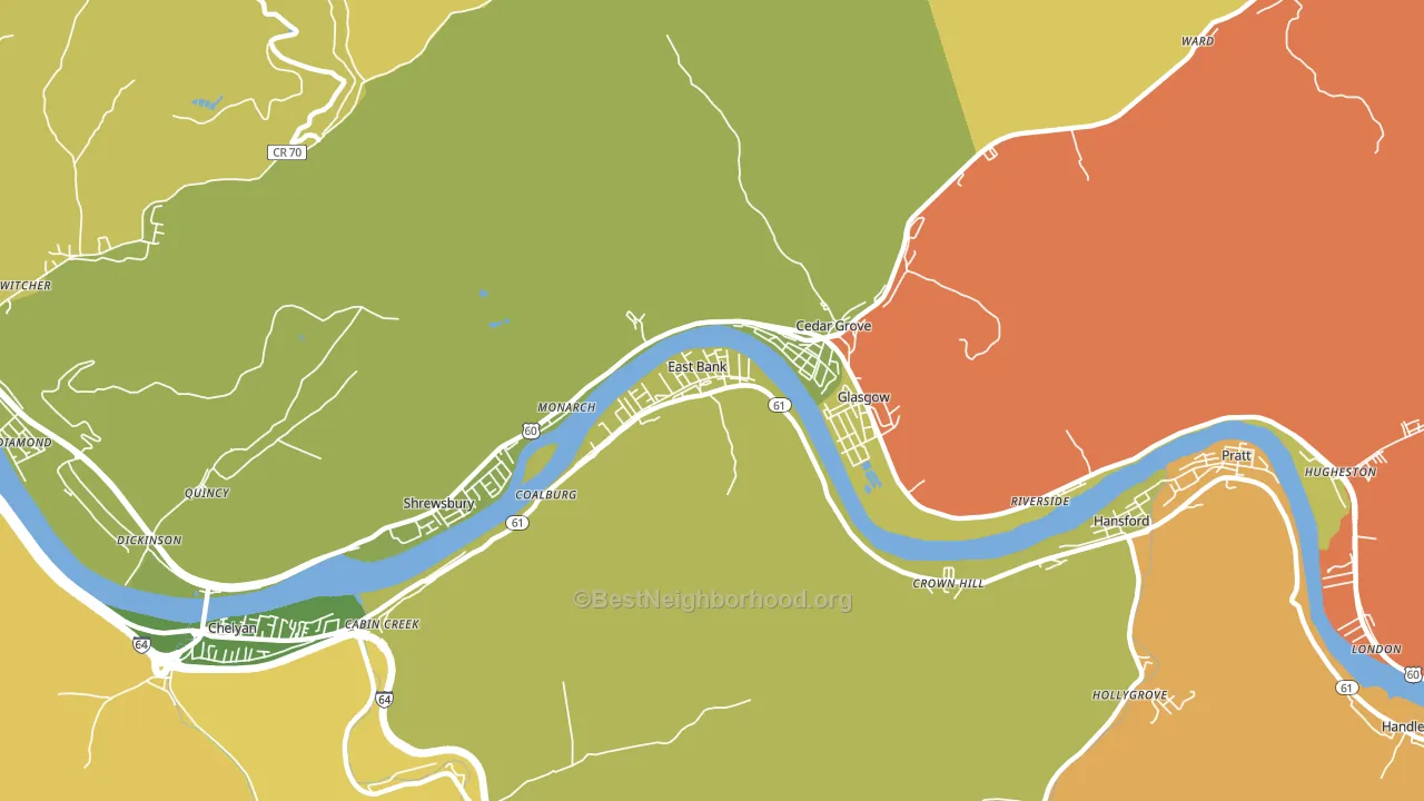 25067, WV block-group voter-turnout map
