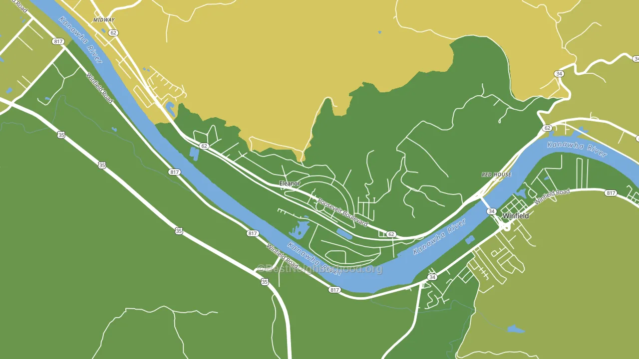 25070, WV block-group voter-turnout map