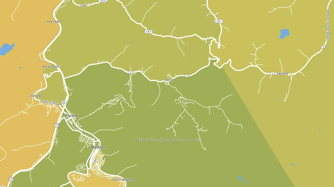 25081, WV block-group voter-turnout map