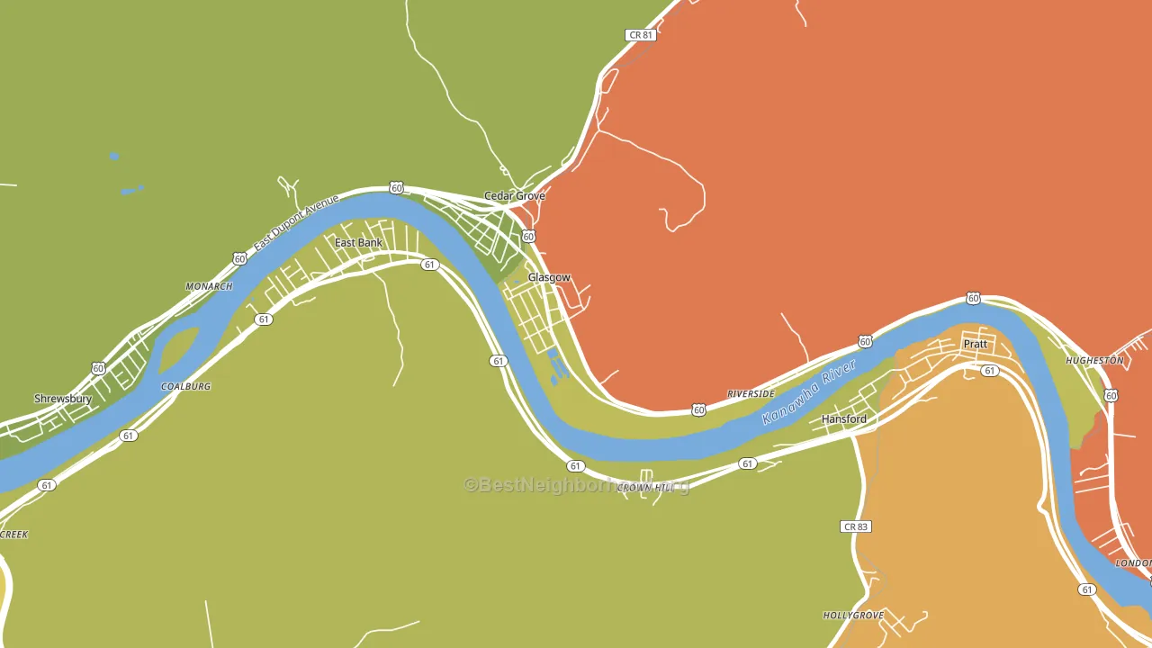 25086, WV block-group voter-turnout map