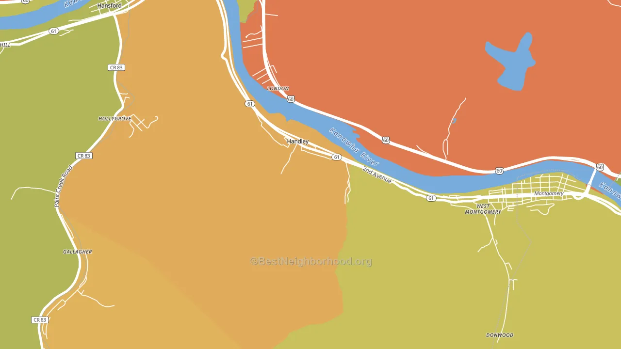 25102, WV block-group voter-turnout map