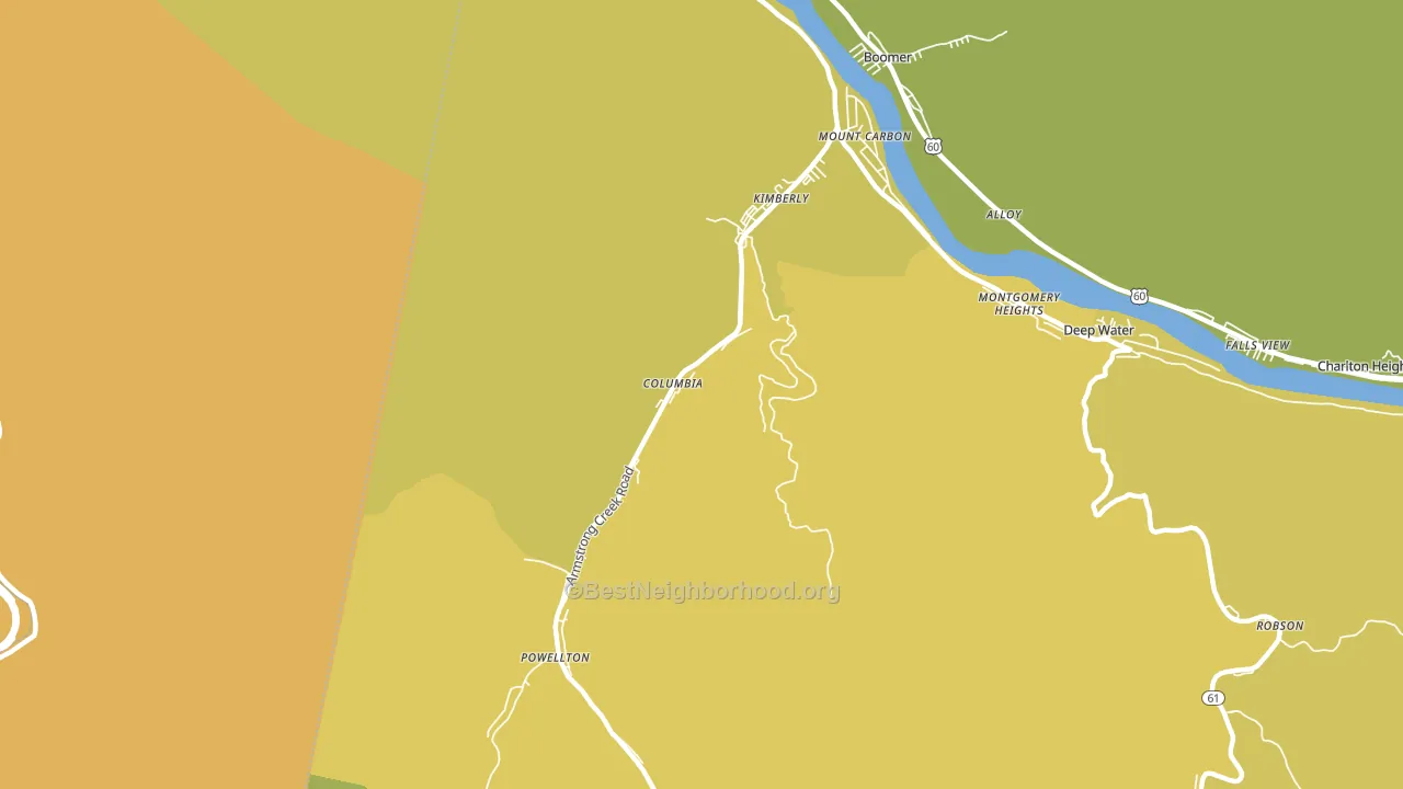 25118, WV block-group voter-turnout map