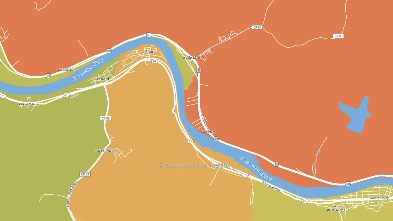 25126, WV block-group voter-turnout map