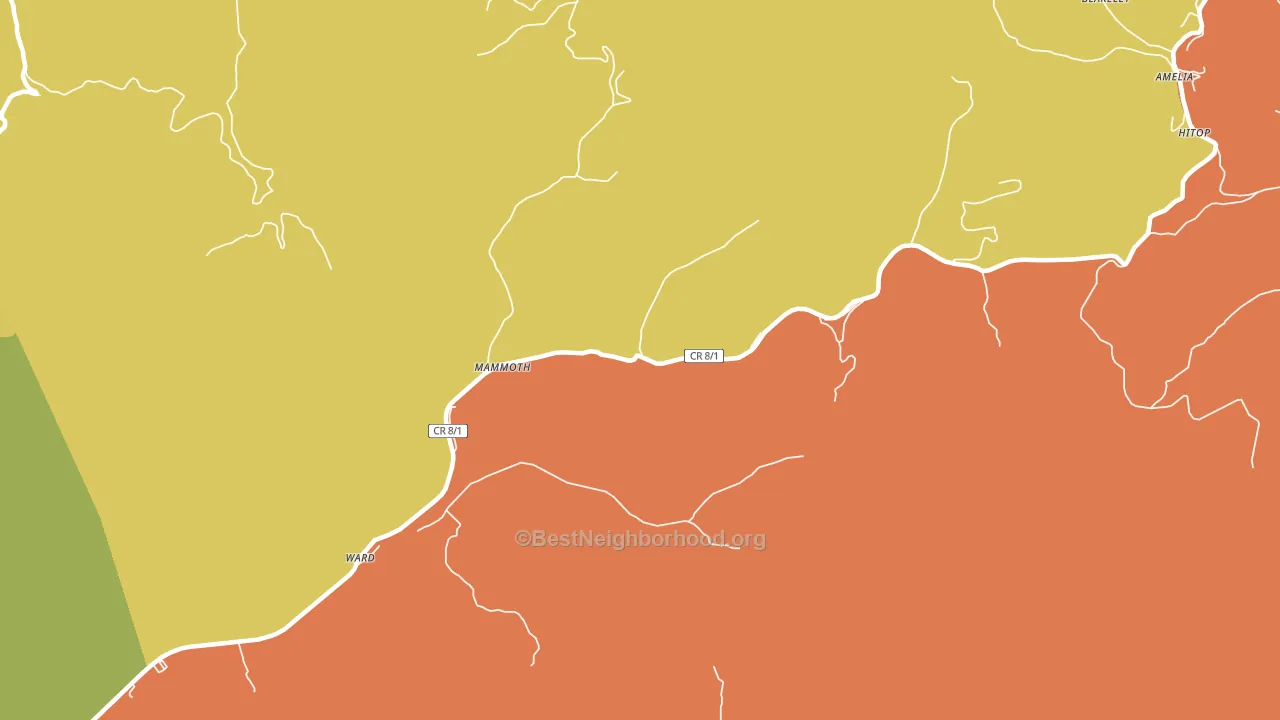 25132, WV block-group voter-turnout map