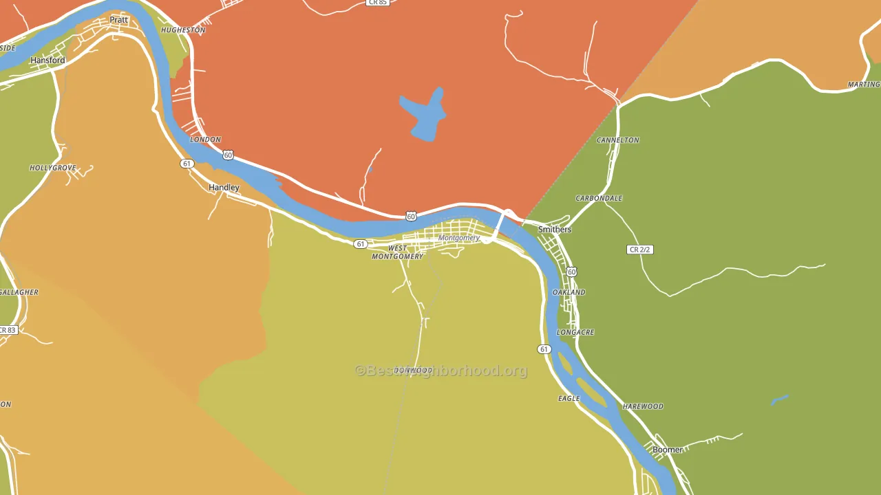 25136, WV block-group voter-turnout map