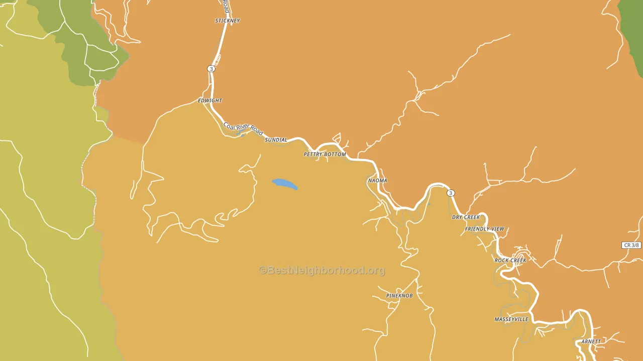 25140, WV block-group voter-turnout map
