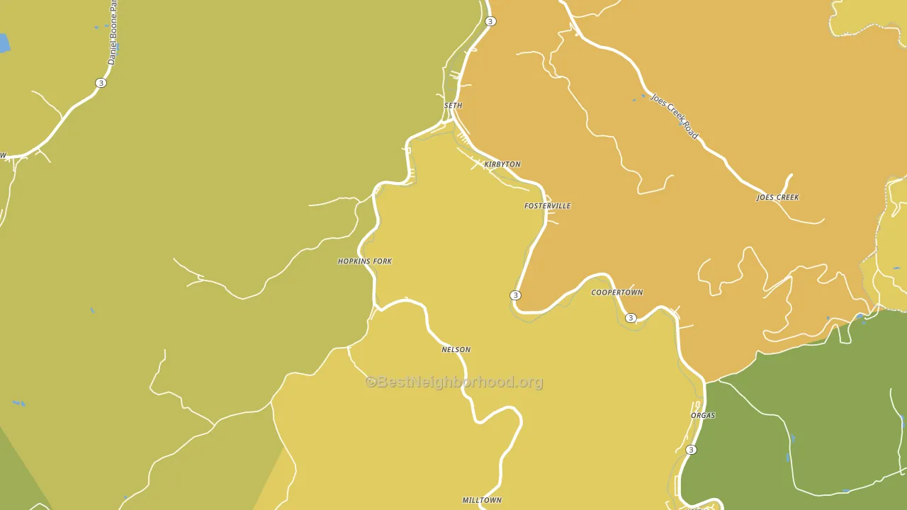 25181, WV block-group voter-turnout map
