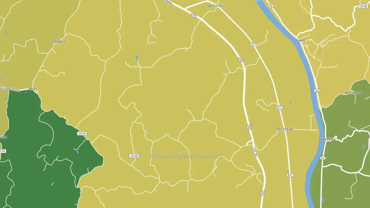 25187, WV block-group voter-turnout map