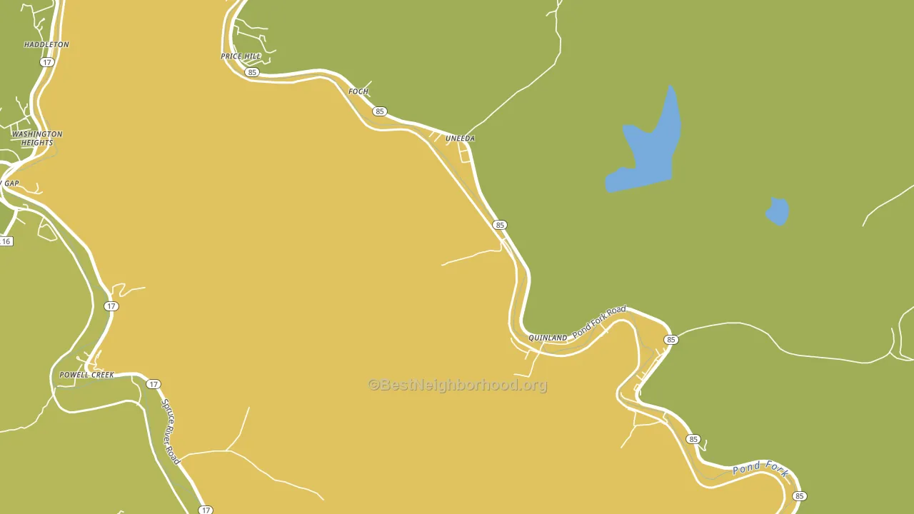 25205, WV block-group voter-turnout map
