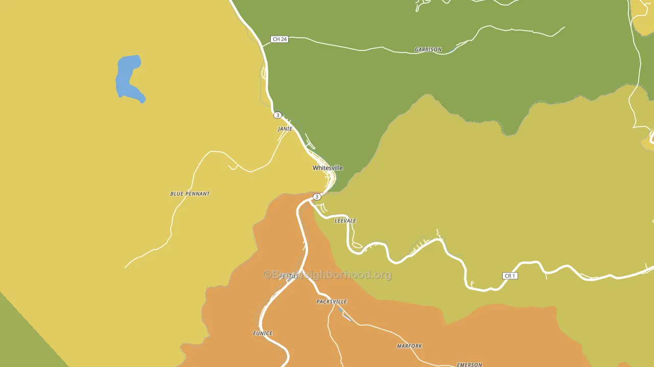 25209, WV block-group voter-turnout map