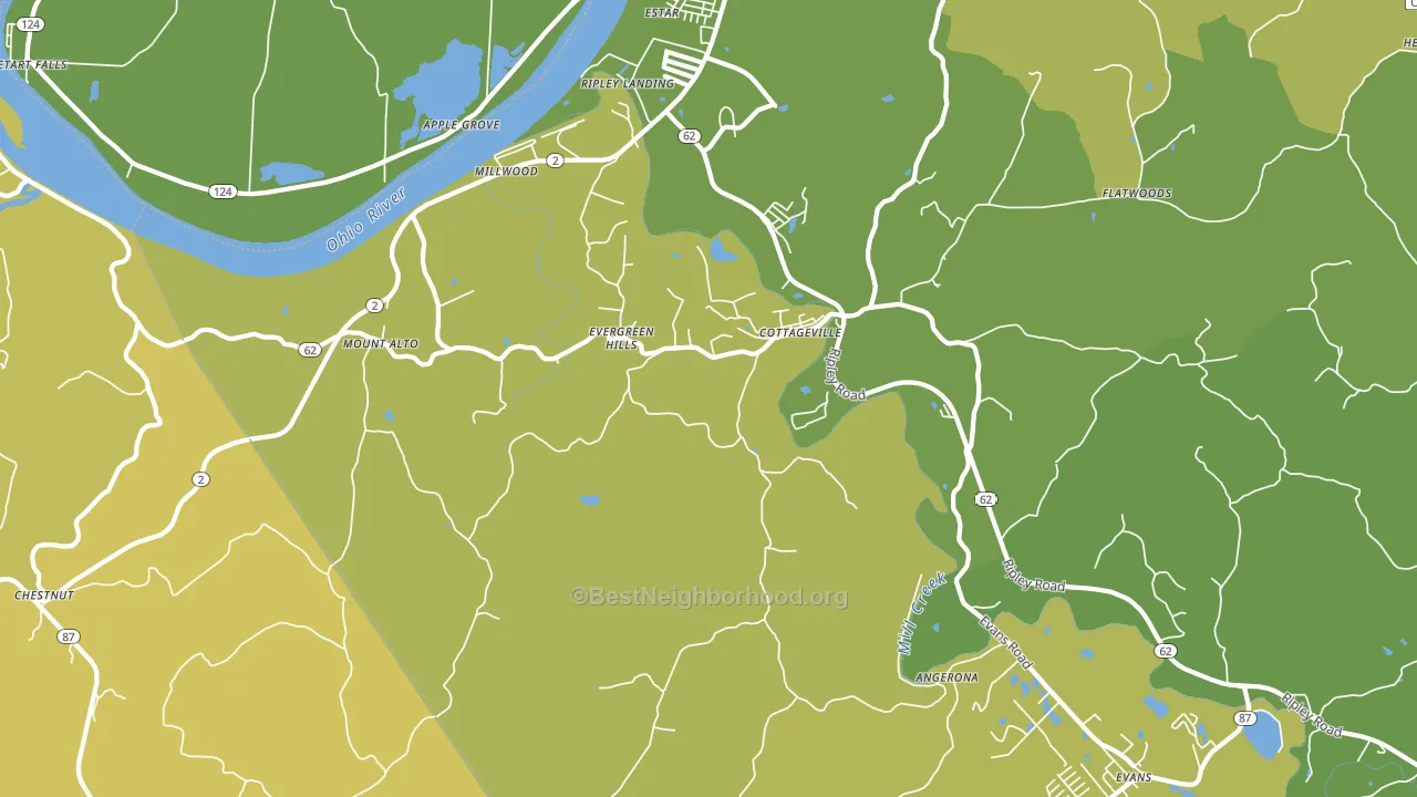 25239, WV block-group voter-turnout map