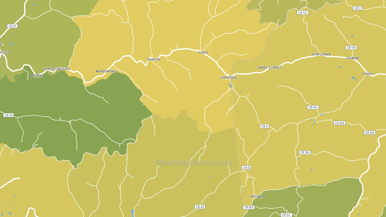 25252, WV block-group voter-turnout map