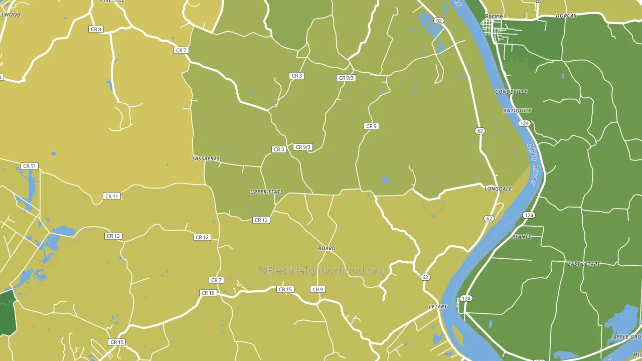 25253, WV block-group voter-turnout map