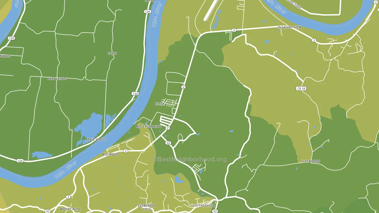 25262, WV block-group voter-turnout map