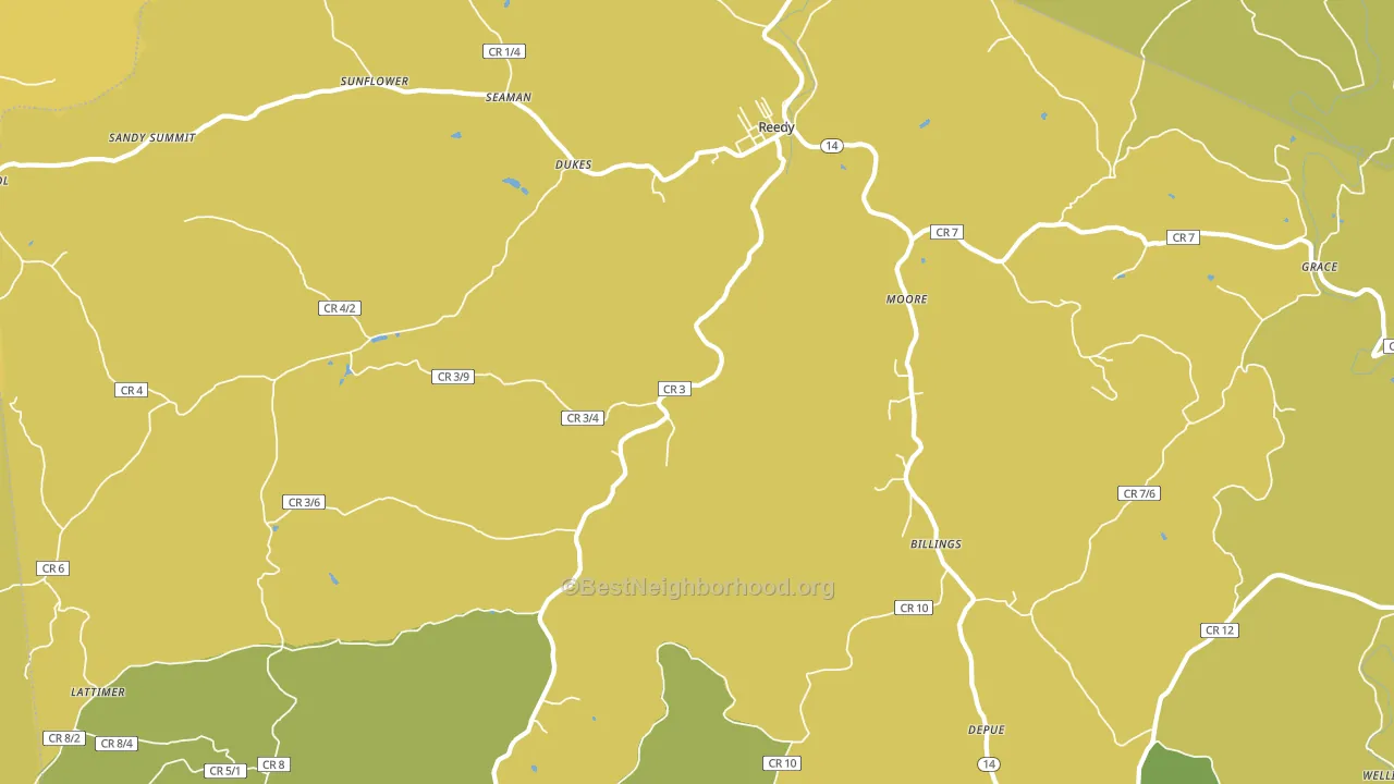 25270, WV block-group voter-turnout map