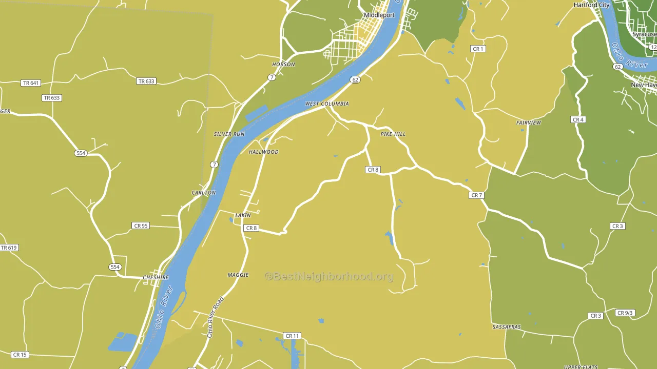 25287, WV block-group voter-turnout map