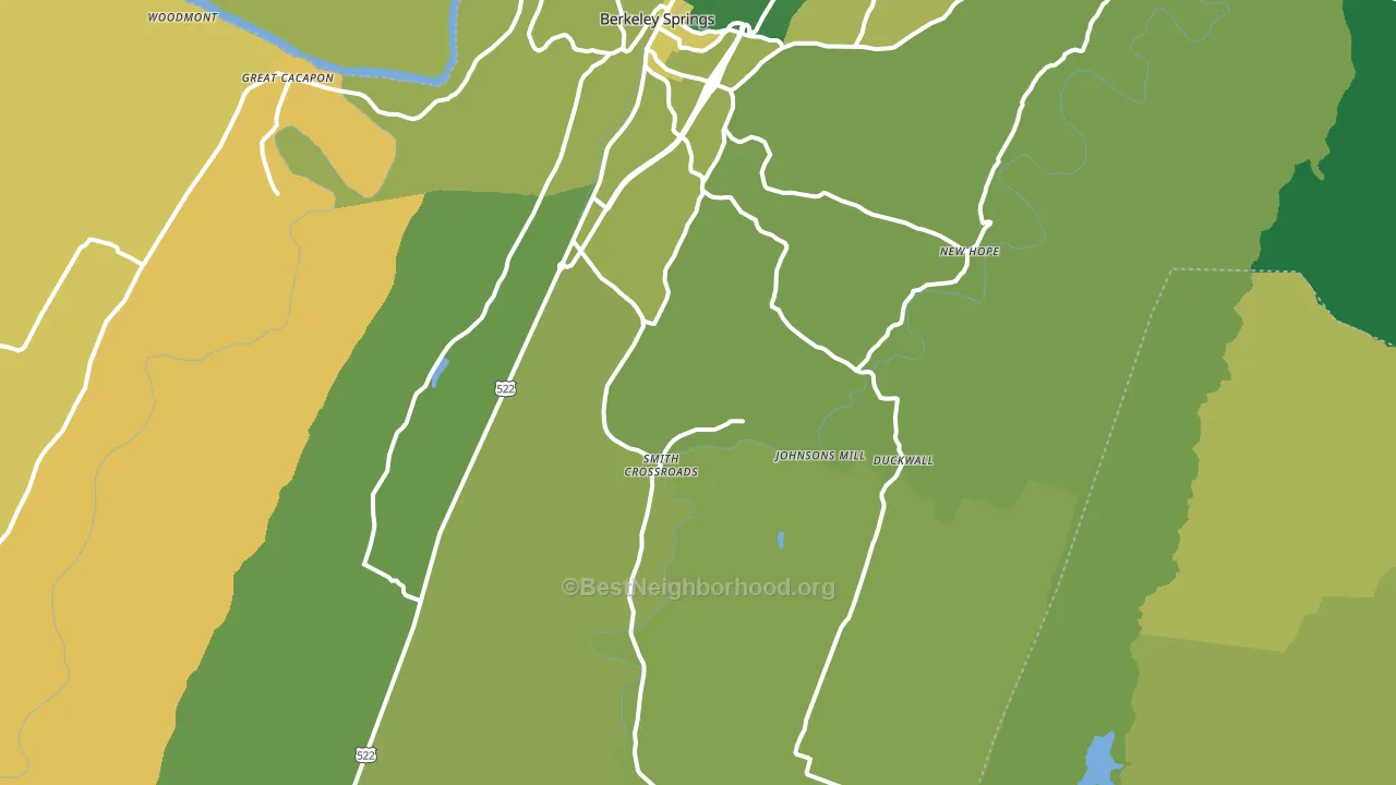 25411, WV block-group voter-turnout map