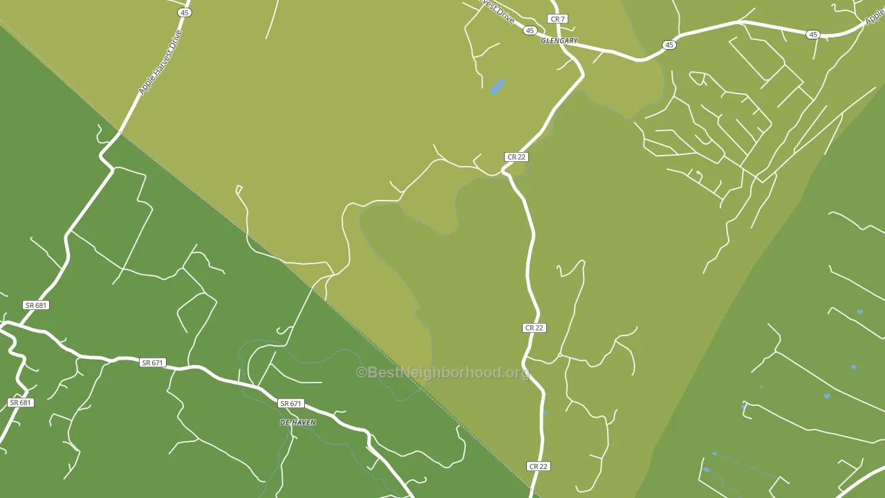 25421, WV block-group voter-turnout map