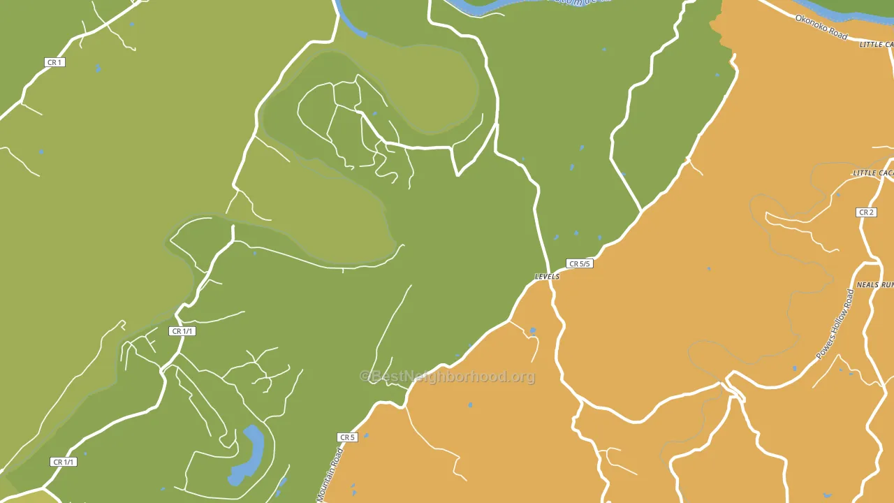 25431, WV block-group voter-turnout map
