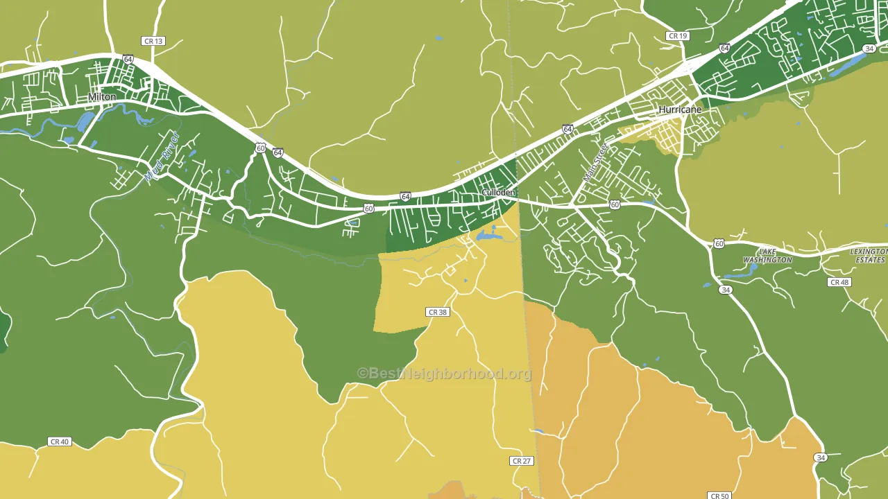 25510, WV block-group voter-turnout map