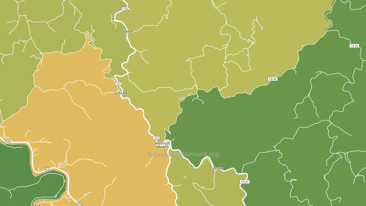 25511, WV block-group voter-turnout map