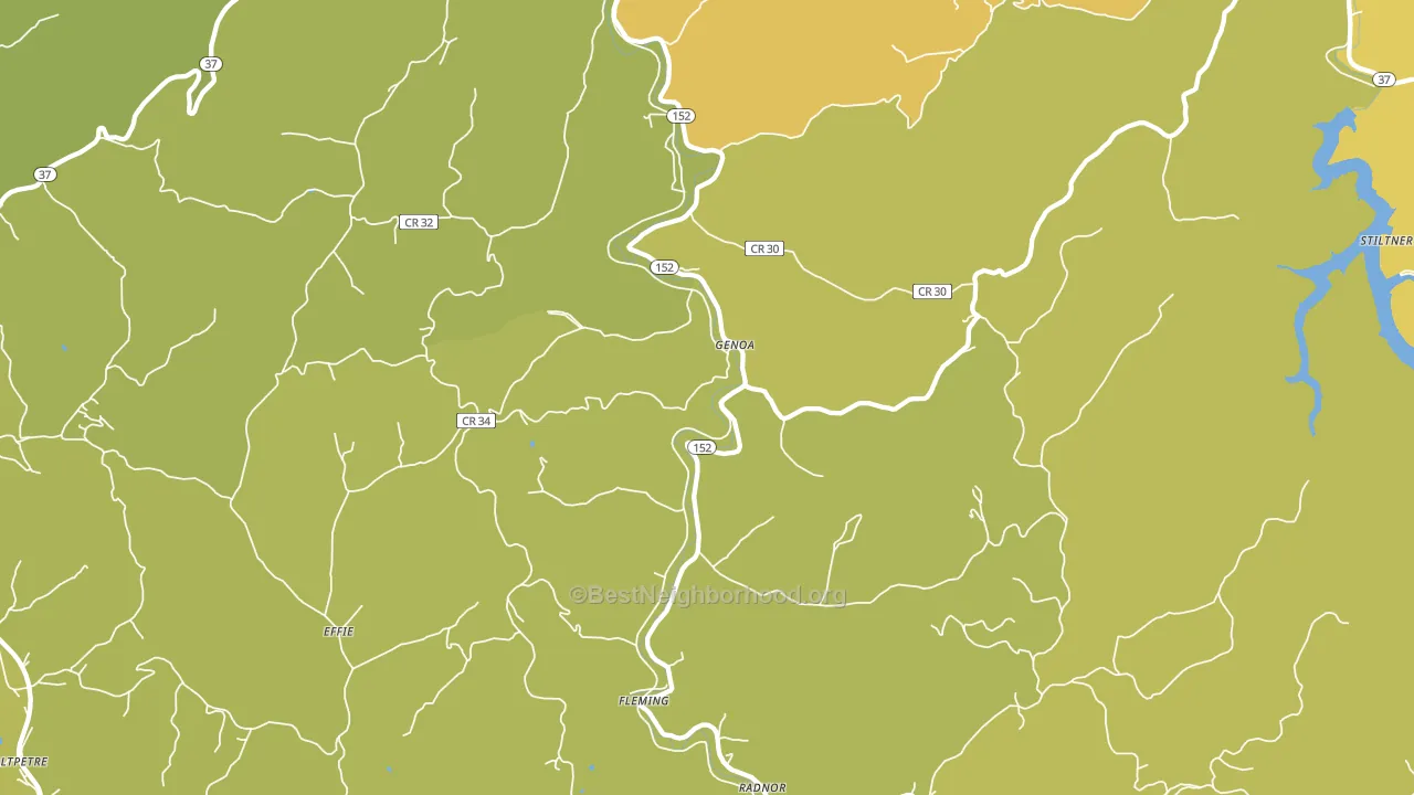 25517, WV block-group voter-turnout map