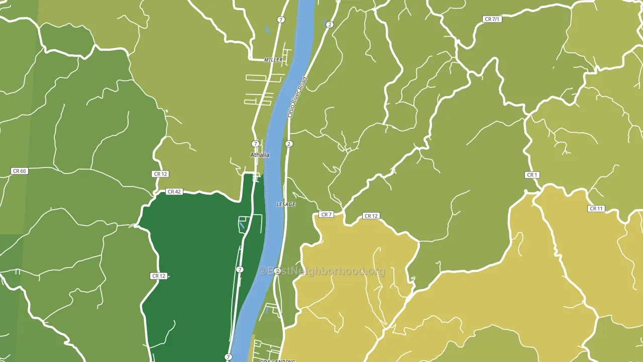25537, WV block-group voter-turnout map
