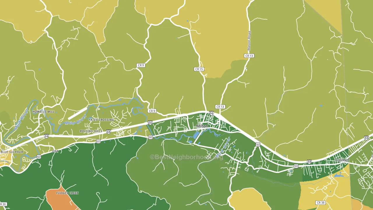 25541, WV block-group voter-turnout map