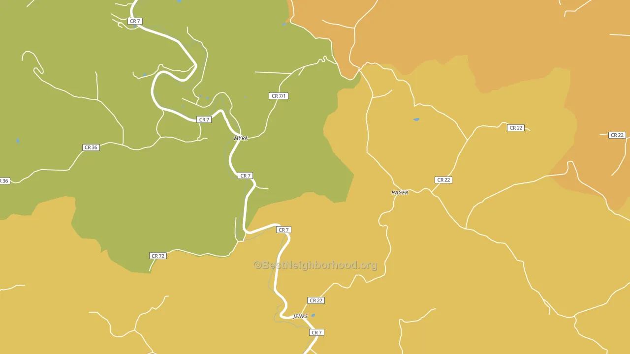 25544, WV block-group voter-turnout map