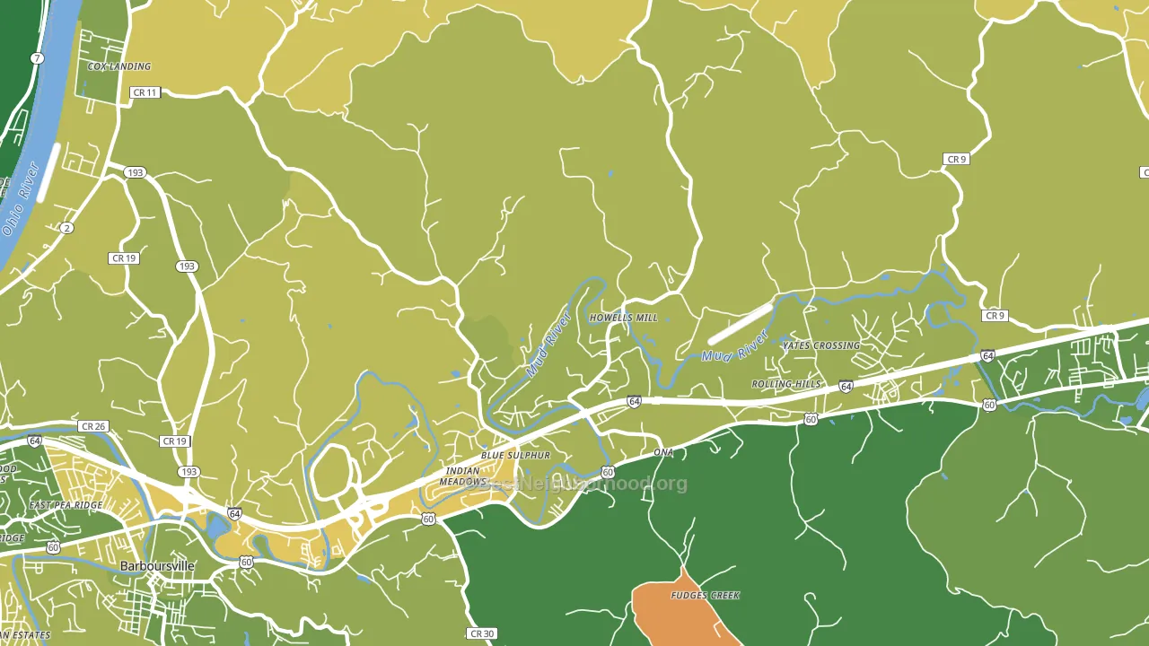 25545, WV block-group voter-turnout map
