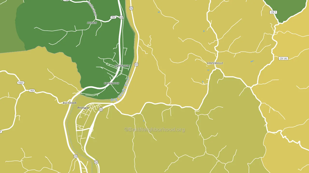 25555, WV block-group voter-turnout map