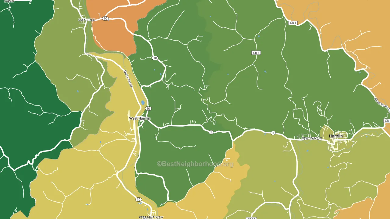 25571, WV block-group voter-turnout map
