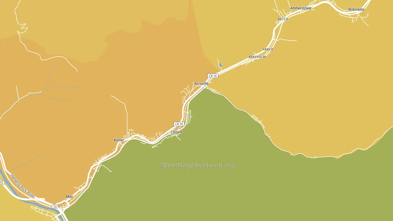 25606, WV block-group voter-turnout map