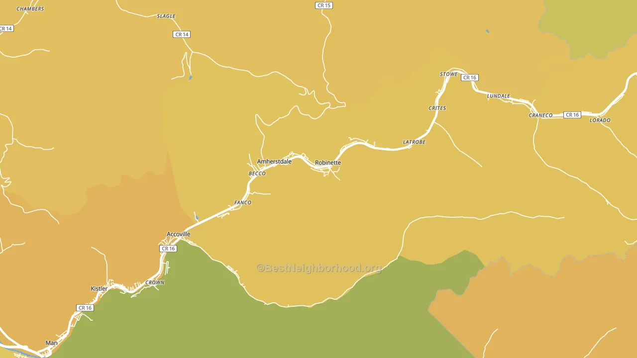 25607, WV block-group voter-turnout map