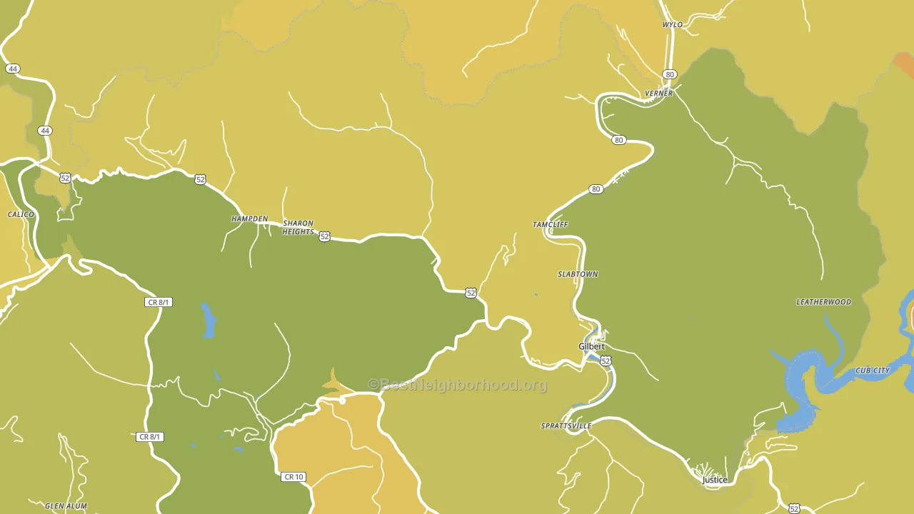 25621, WV block-group voter-turnout map