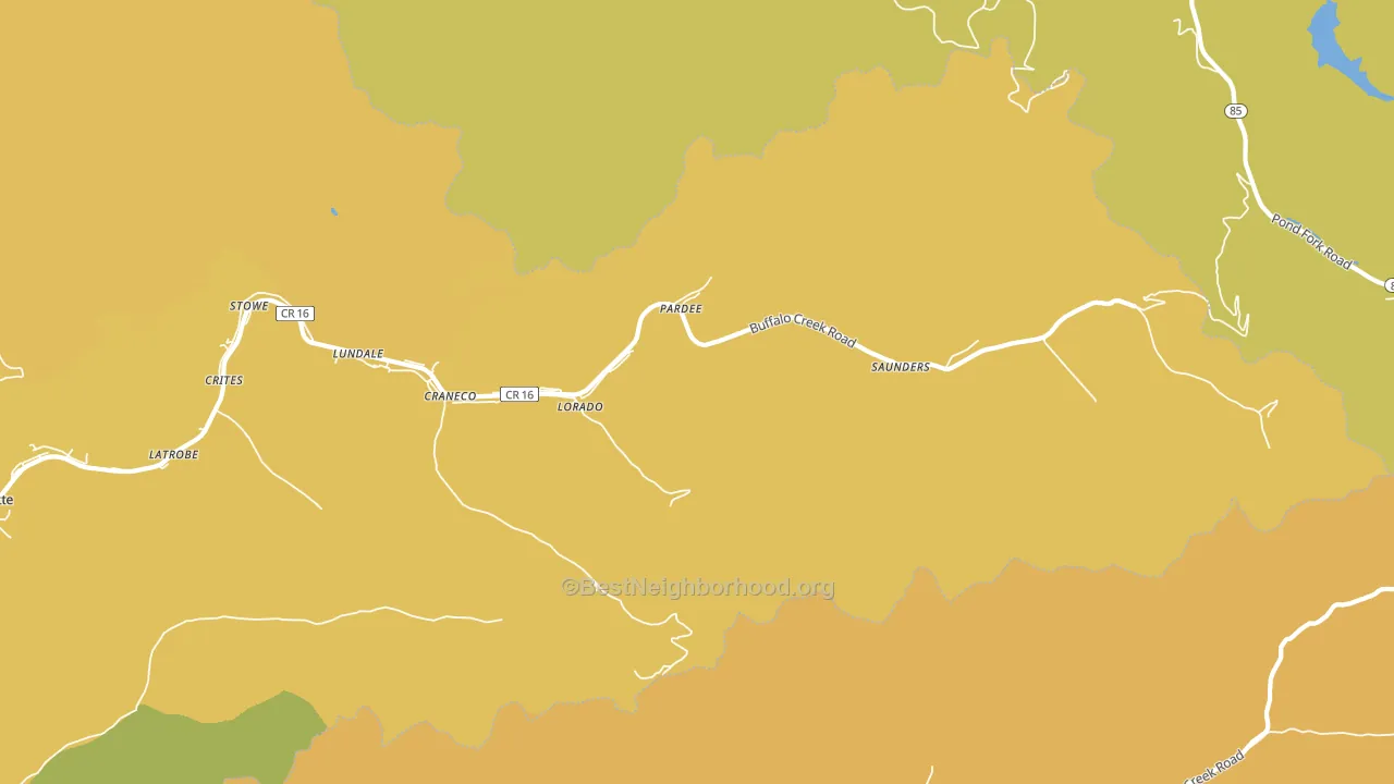 25630, WV block-group voter-turnout map