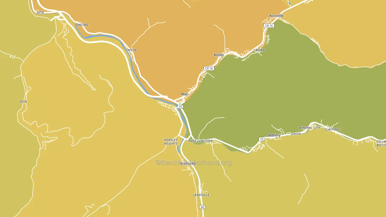25635, WV block-group voter-turnout map