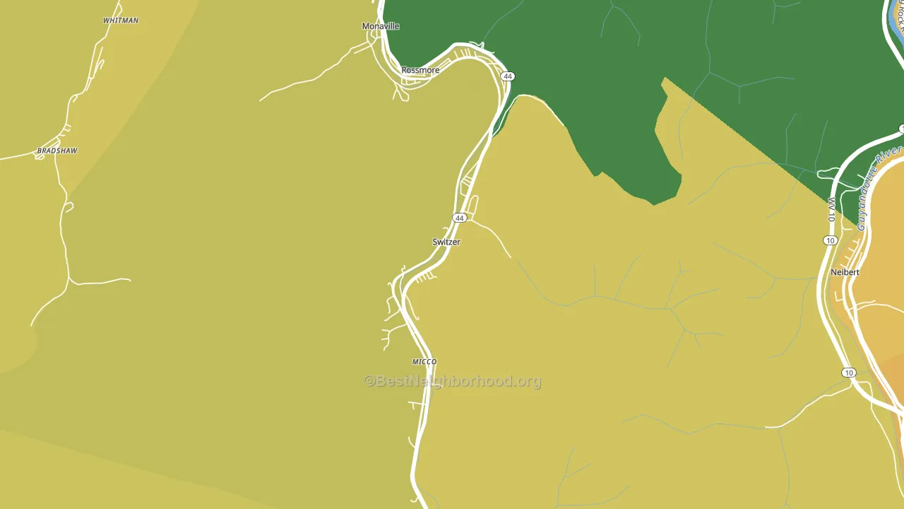 25647, WV block-group voter-turnout map