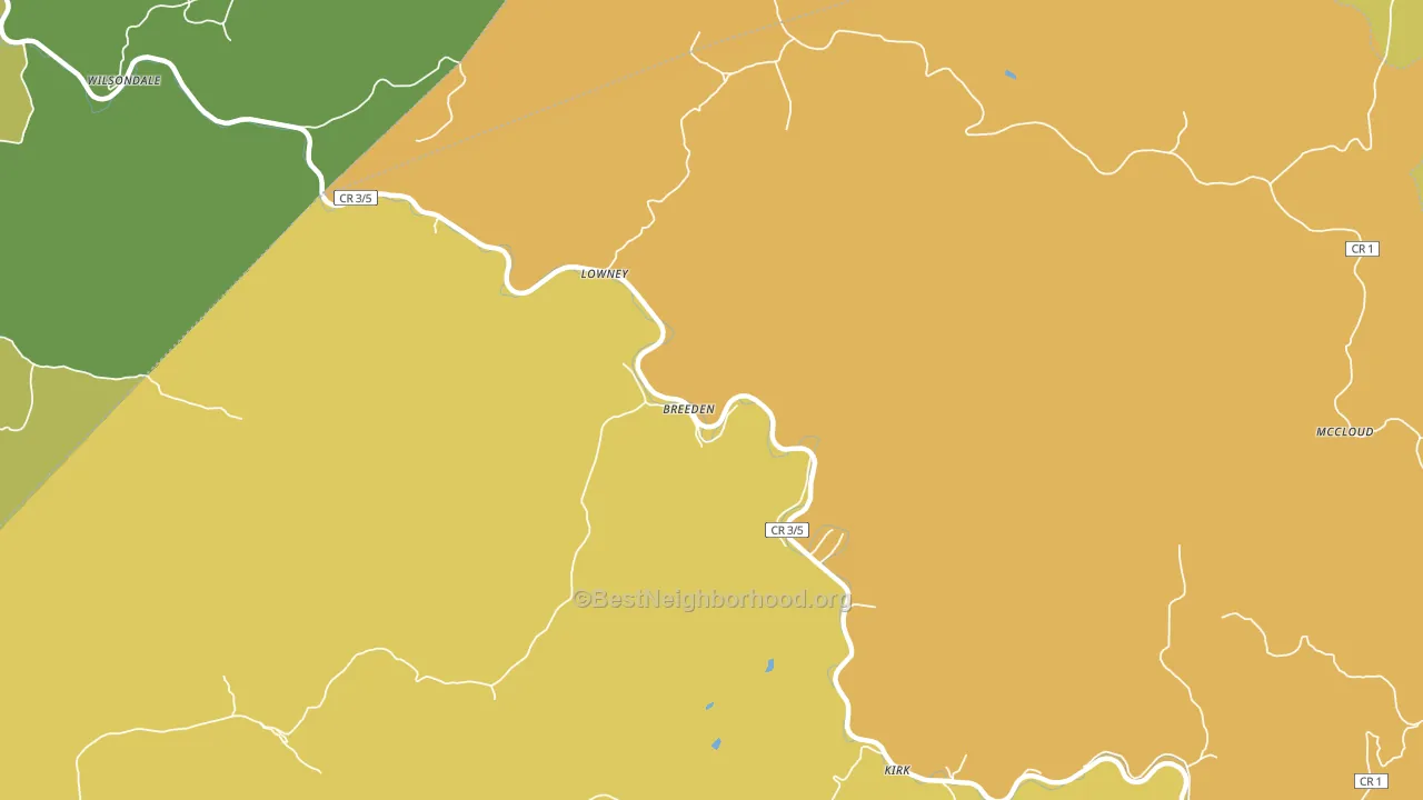 25666, WV block-group voter-turnout map