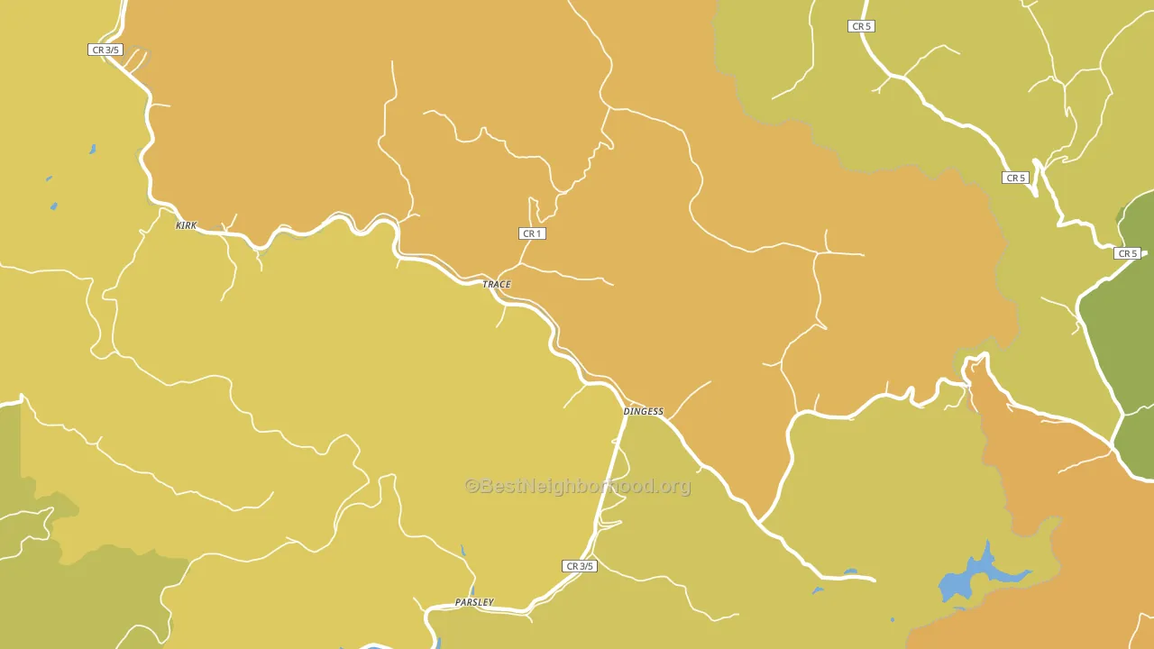 25671, WV block-group voter-turnout map