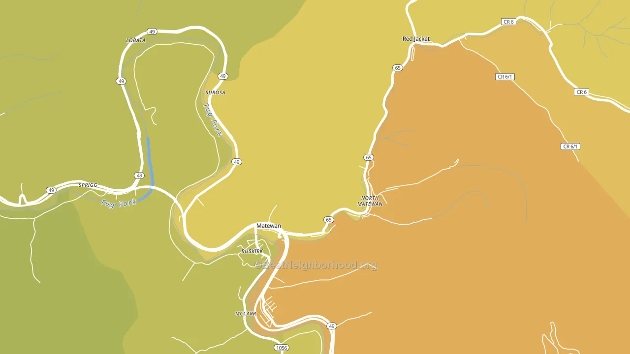 25688, WV block-group voter-turnout map