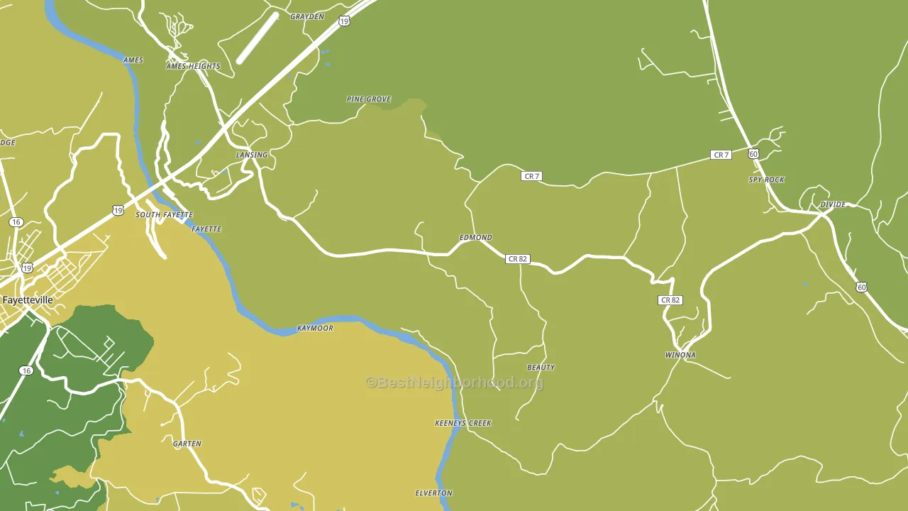25837, WV block-group voter-turnout map