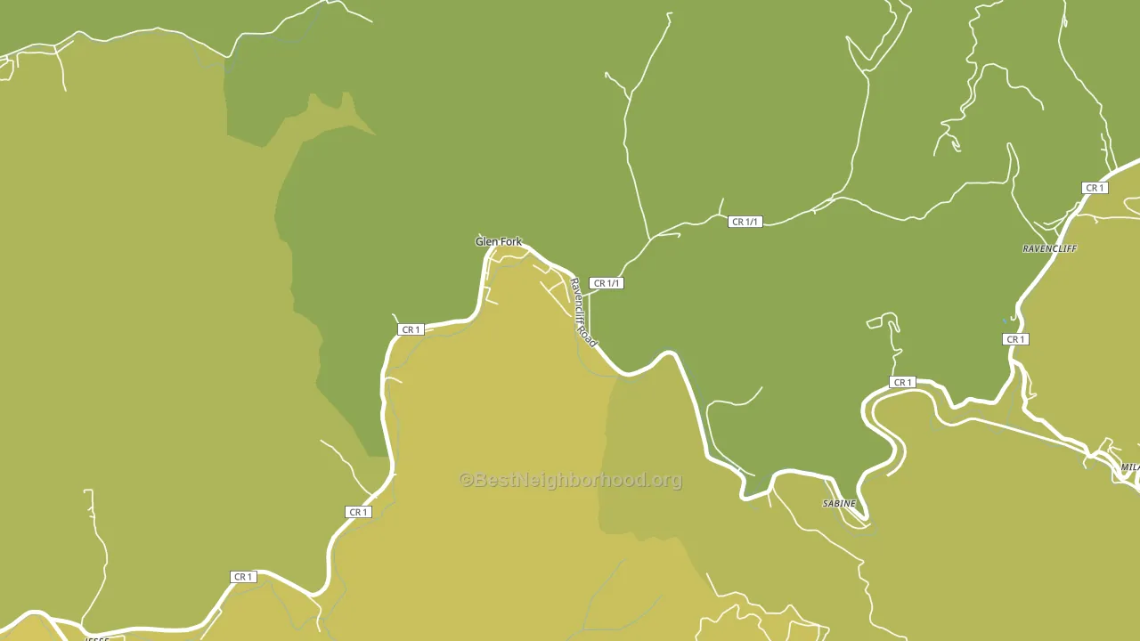 25845, WV block-group voter-turnout map