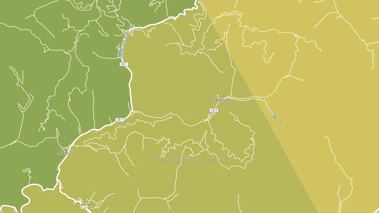25848, WV block-group voter-turnout map