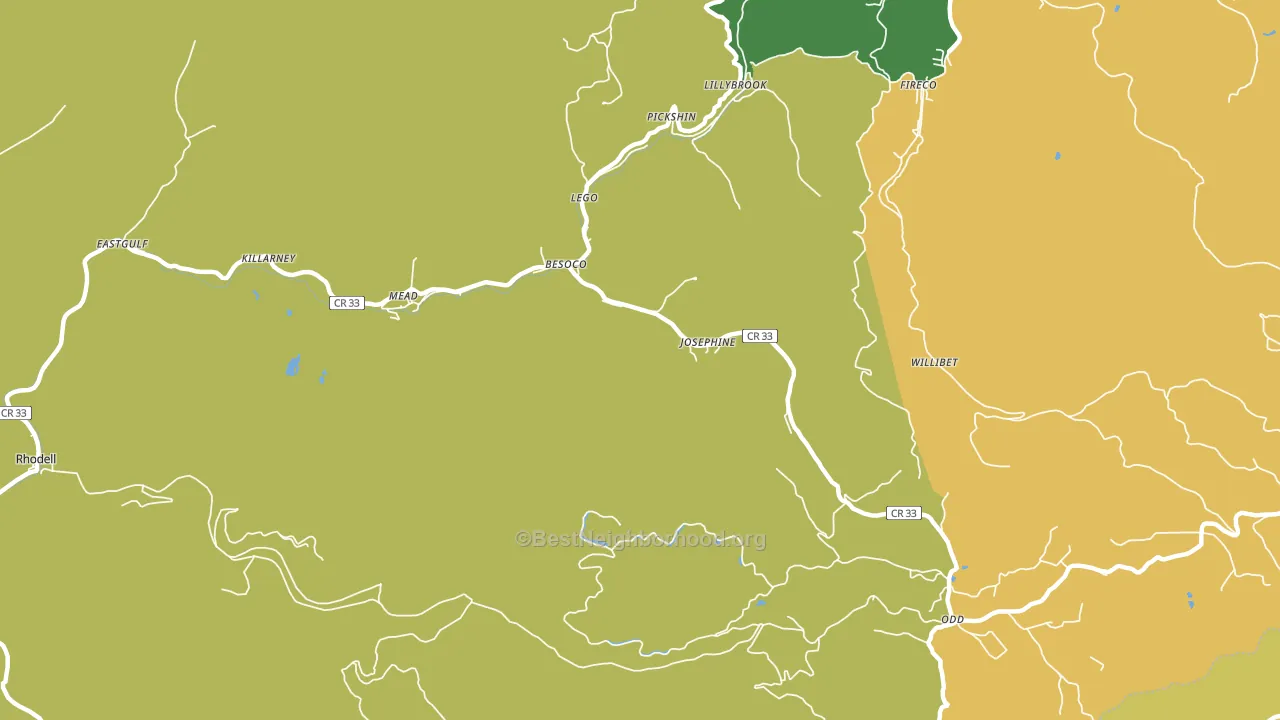 25857, WV block-group voter-turnout map